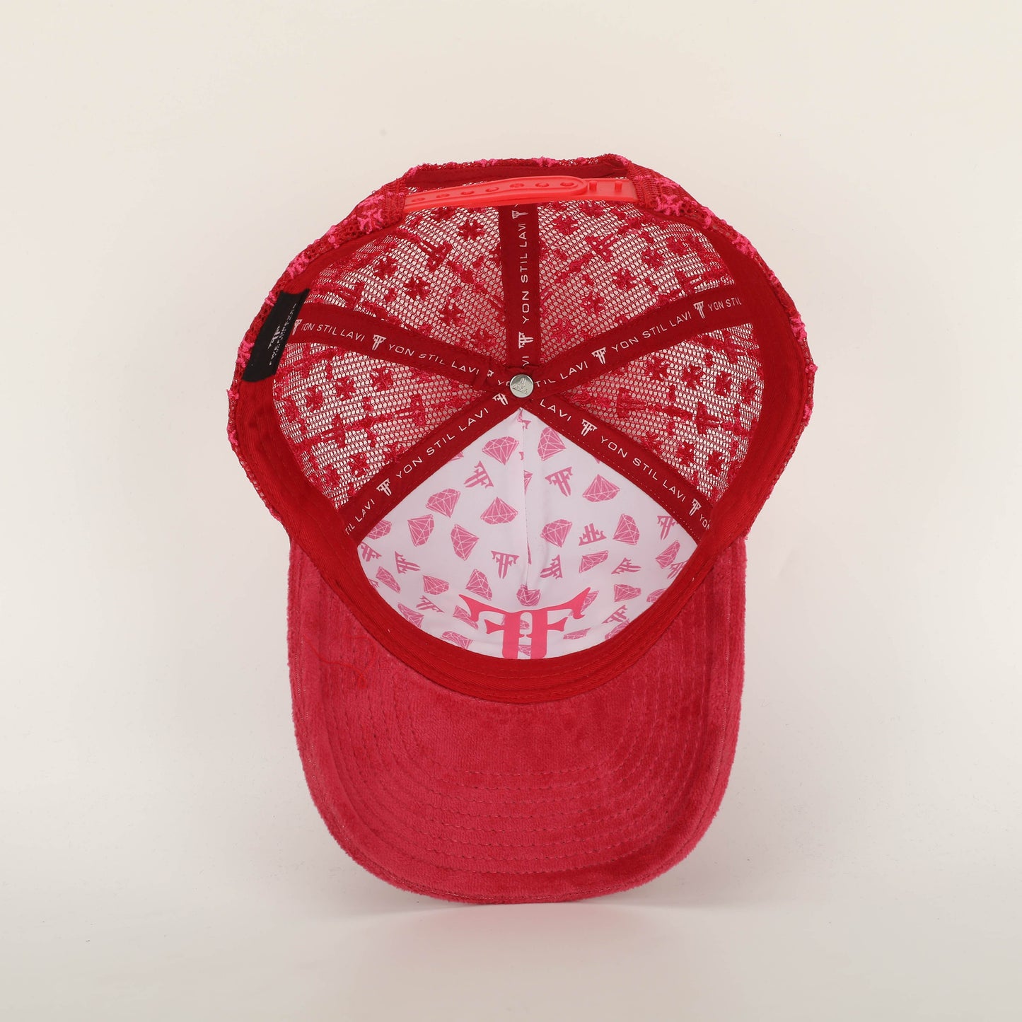 FWE BOY CRIMSON LUV VELVET MONO TRUCKER